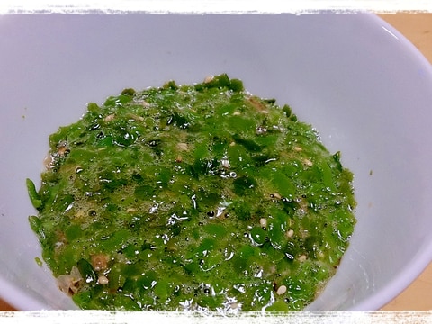 我が家のめかぶ~めんつゆで楽々味付け~